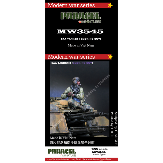 PARACEL MINIATURES 1:35 MODERN WAR SERIES MW3545 SAA TANKER 2 "SMOKING GUY"