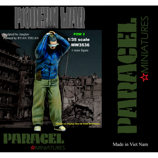 PARACEL MINIATURES MODERN  SERIES MW3536 POW 2- 1 RESIN FIGURE