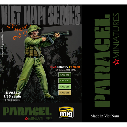PARACEL MINIATURES VIETNAM SERIES  NVA3501 NVA  INFANTRY F (NAM)