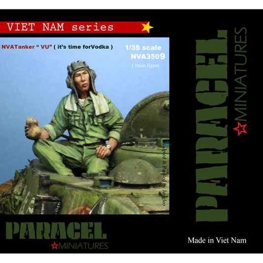 PARACEL MINIATURES VIETNAM SERIES NVA3509 NVA TANK COMMANDER " VU"