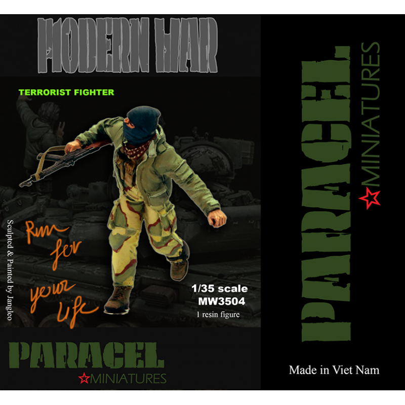 PARACEL MINIATURES 1:35 MODERN SERIES MW3504 TF RUN FOR YOUR LIFE (1 FIGURE)