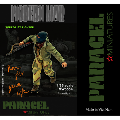 PARACEL MINIATURES 1:35 MODERN SERIES MW3504 TF RUN FOR YOUR LIFE (1 FIGURE)