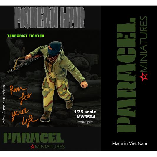 PARACEL MINIATURES 1:35 MODERN SERIES MW3504 TF RUN FOR YOUR LIFE (1 FIGURE)