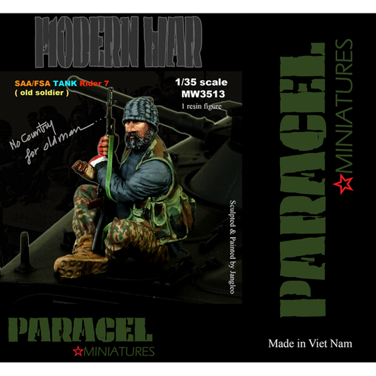 PARACEL MINIATURES MODERN  SERIES MW 3513 SAA/FSA TANK/AFV RIDER 7 "OLD SOLDIER"
