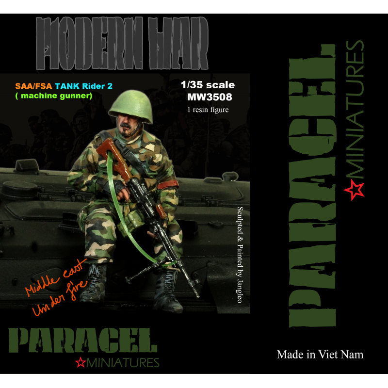 PARACEL MINIATURES MODERN WAR  SERIES MW 3508 SAA/FSA TANK RIDER 2 (1 figure)