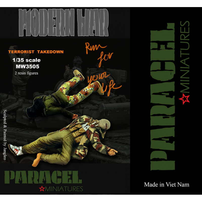 PARACEL MINIATURES 1:35 MODERN SERIES MW3505 T TAKE DOWN (2  RESIN FIGURES)