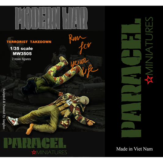 PARACEL MINIATURES 1:35 MODERN SERIES MW3505 T TAKE DOWN (2  RESIN FIGURES)
