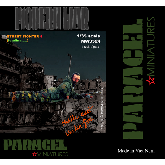 PARACEL MINIATURES MODERN WAR SERIES MW3524 STREET FIGHTER 5 LOADING (1 FIGURE)