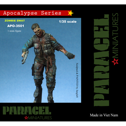 PARACEL MINIATURES 1:35 POST-APOCALYPSE SERIES APO-3501 SWAT ZOMBIE