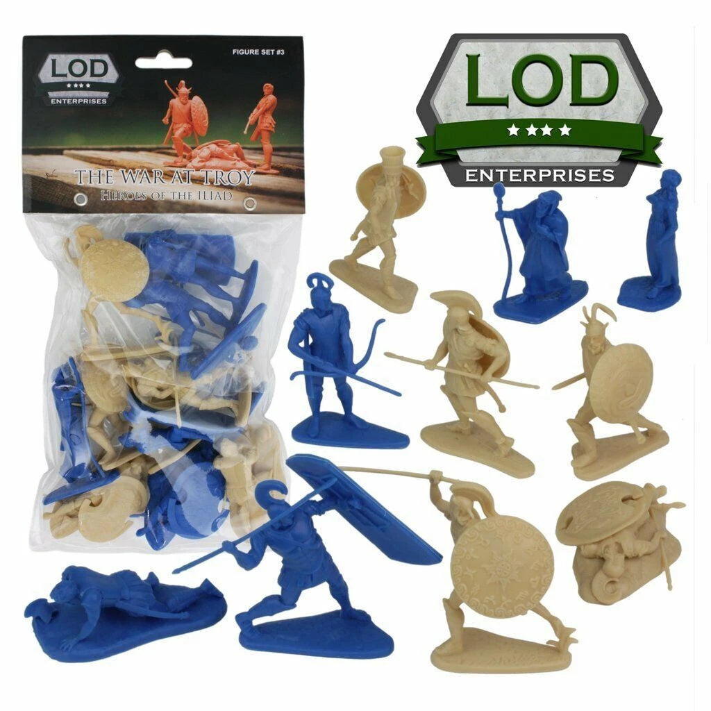 LOD Enterprises Plastic Figure Sets LOD003 The War At Troy Heroes Of The Iliad
