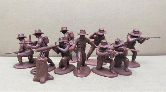 EXPEDITIONARY FORCE 54 AST 02 WWII PACIFIC AUSTRALIAN INFANTRY DEFENSE BUSH HATS