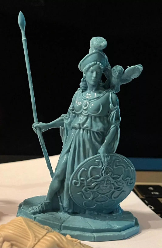 LOD Enterprises Plastic Figure Sets Bronze Age Heroes Athena Goddess of War-BLUE