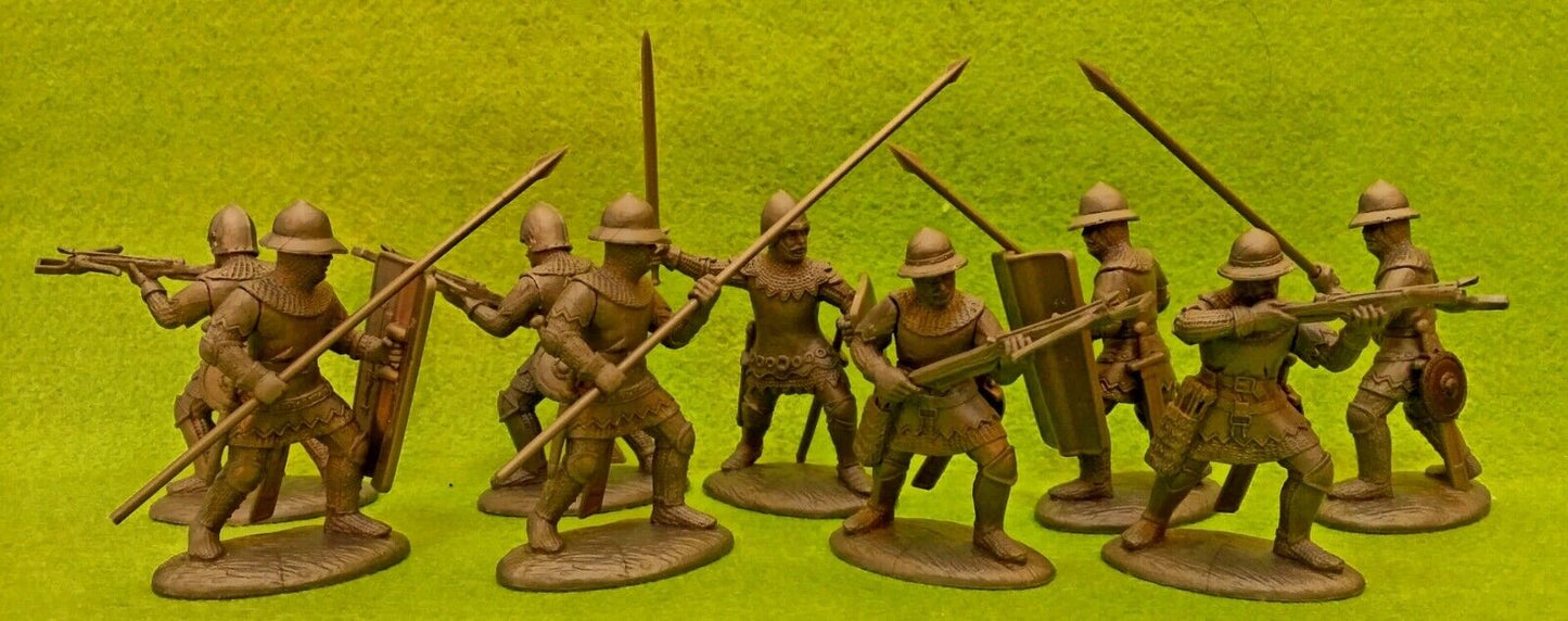 EXPEDITIONARY FORCE 60 HYW 02 W MIDDLE AGES FRENCH CROSSBOWMAN & PAVISIERS