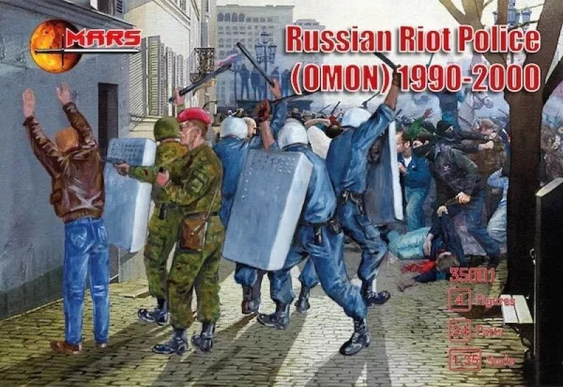 MARS 1:35 35001 MODERN WARS RUSSIAN RIOT POLICE (OMON) 1990-2000