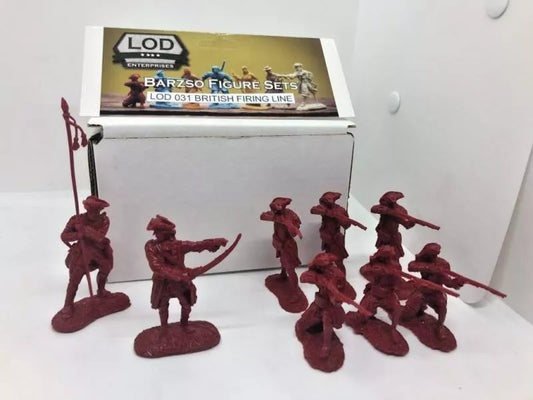 LOD Enterprises Plastic Figure Set LOD031 Amer. Revolution British Firing Line