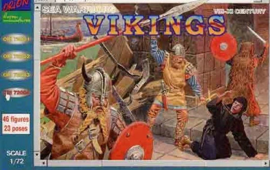 ORION 1:72 8TH -11TH CENTURIES 0RI72004 VIKINGS  (46 FIGURES) TAN