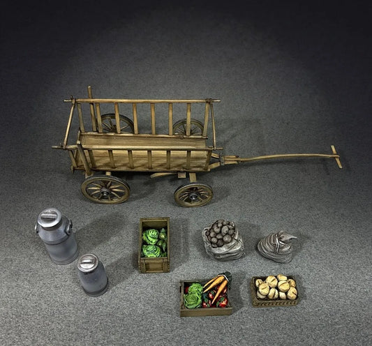 BRITAINS DIORAMA ACCESSORIES 53026 19TH CENTURY CART WAGON WITH PRODUCE