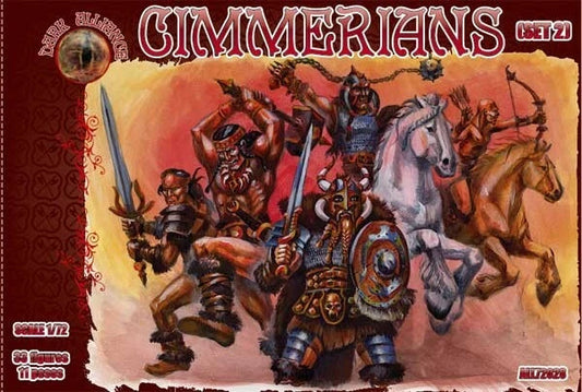 DARK ALLIANCE 1:72 FANTASY SET ALL72028 CIMMERIANS SET 2 (GREY) 33 FIGURES