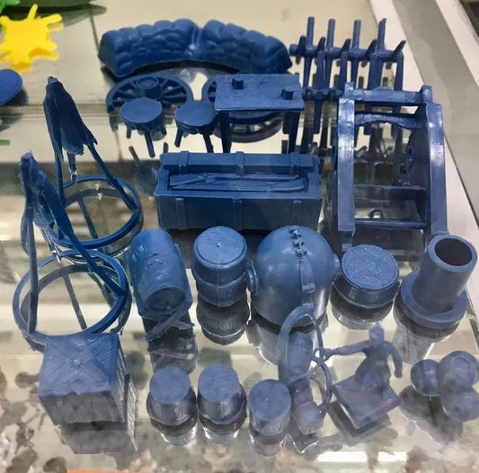 MARX TOYS RECAST 54 MM CIVIL WAR ACCESSORIES PLAYSET RESISSUE