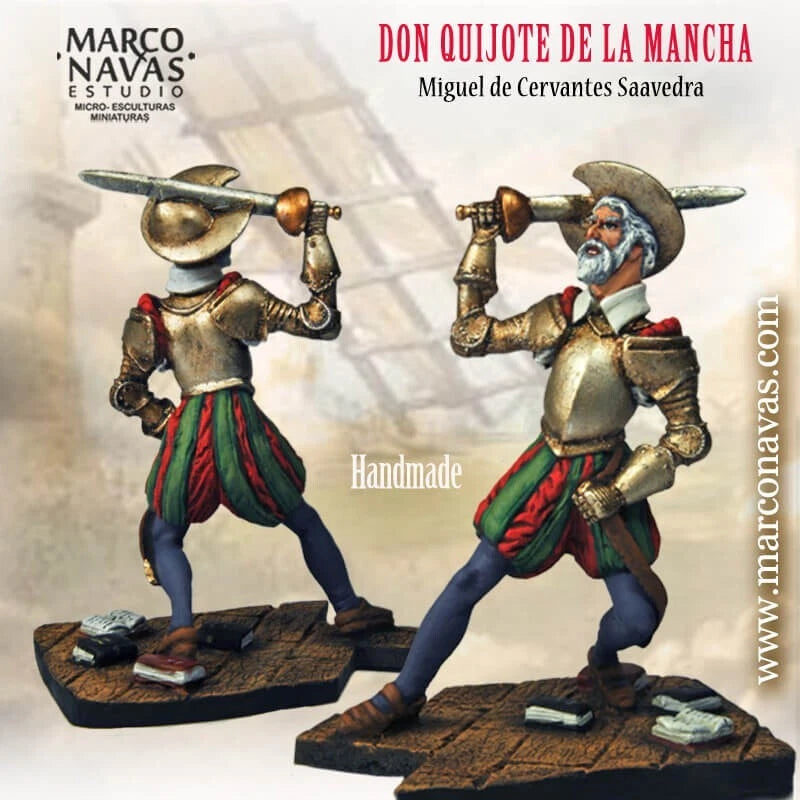 MARCO NAVAS STUDIO LIMITED EDITION HAND PAINTED DON QUIJOTE DE LA MANCHA