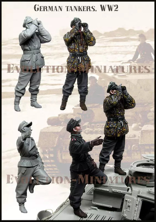 EVOLUTION MINIATURES 1:35 EM-35239 WWII GERMAN TANKERS (2 FIGURES)