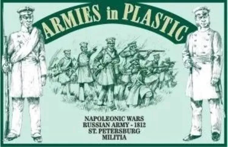 ARMIES IN PLASTIC 5523 NAPOLEONIC WARS PRUSSIAN LANDWEHR ST PETERSBURG MILITIA