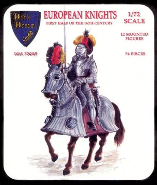 DARK DREAM STUDIO 1:72  DDS 72005 EUROPEAN KNIGHTS 16TH CENTURY