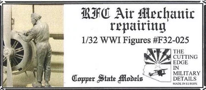 COPPER STATE MODEL CSM F32-025 1:32 WWI RFC AIR MECHANIC (ROYAL FLYING CORPS)