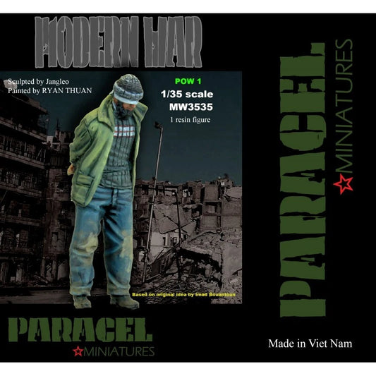 PARACEL MINIATURES MODERN  SERIES MW3535 POW 1- 1 RESIN FIGURE