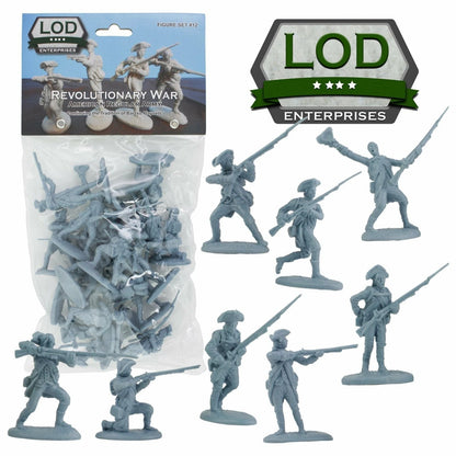 LOD Enterprises Plastic Figure Set LOD012 Am. Revolution American Regular Army