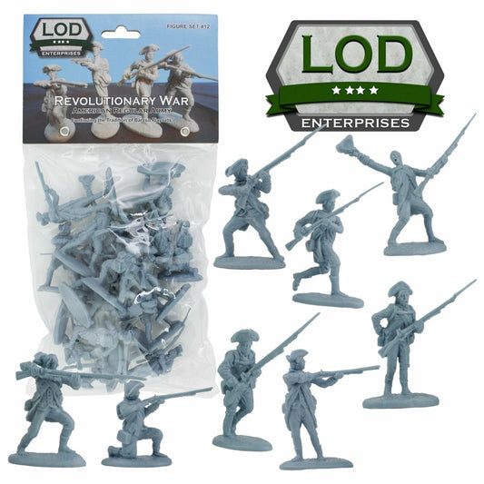LOD Enterprises Plastic Figure Set LOD012 Am. Revolution American Regular Army