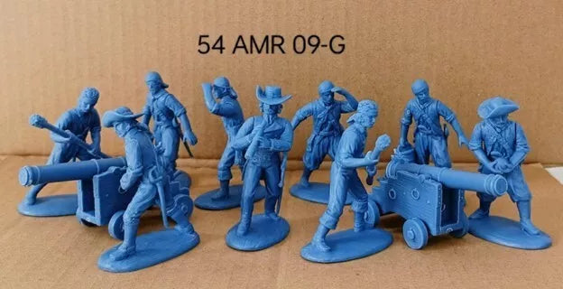 EXPEDITIONARY FORCE 54 AMR 09-G WAR OF 1812 PIRATES  WITH NAVAL GUNS (BLUE)