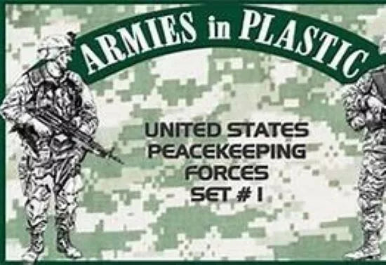 ARMIES IN PLASTIC 5580 MODERN FORCES U.S. PEACEKEEPING FORCES #1 (OD GREEN)