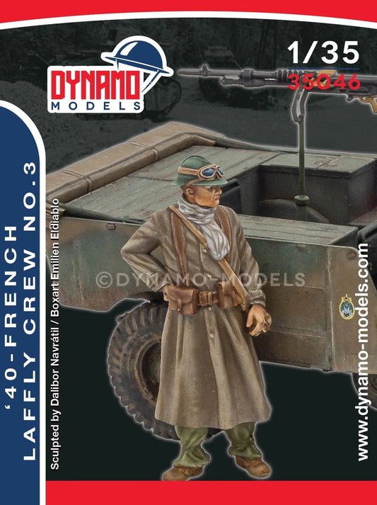 DYNAMO MODEL 1:35 KIT 35046 WWII  '40 FRENCH LAFFLY CREW NO.  3 (1 FIGURE)