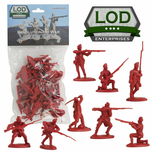 LOD Enterprises Plastic Figure Set LOD011 Am. Revolution British Light Infantry