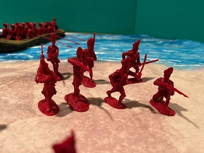 LOD Enterprises Plastic Figure Set LOD032 FRENCH & INDIAN WAR BRITISH TROOPS
