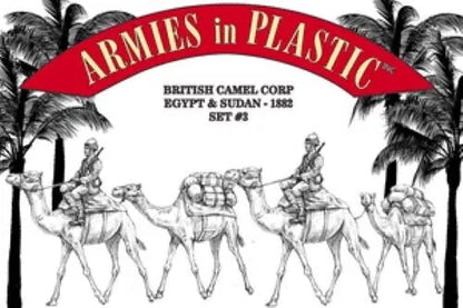 ARMIES IN PLASTIC 5598 EGYPT & SUDAN 1882 BRITISH CAMEL CORP SET 3 (RED)