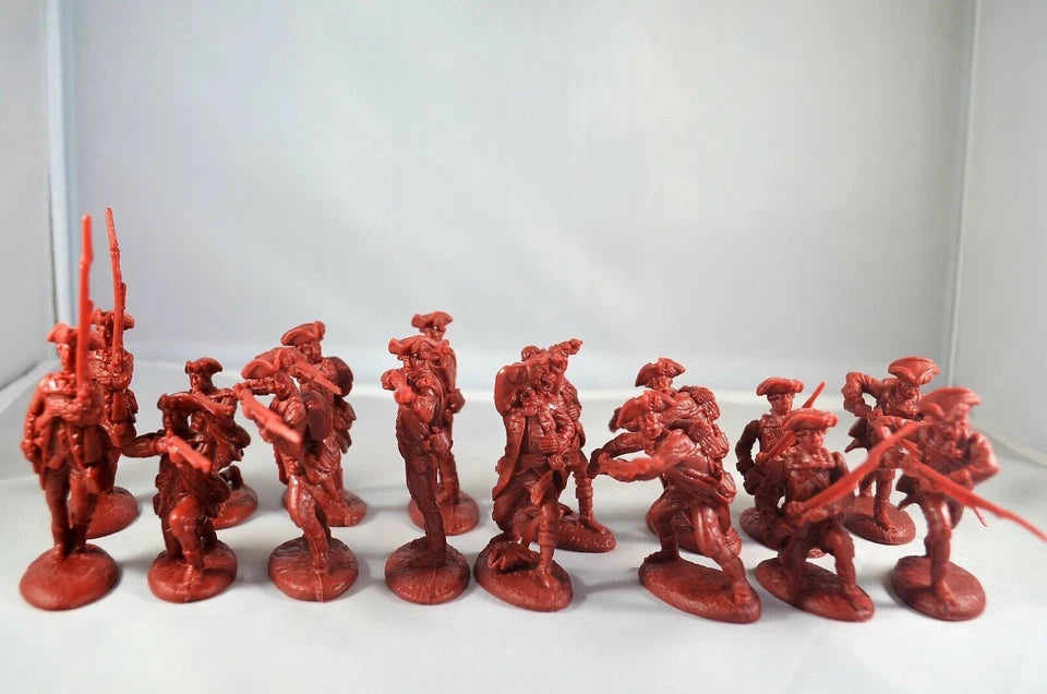 LOD Enterprises Plastic Figure Set LOD010 Amer. Revolution British Regular Army