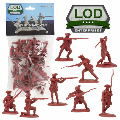 LOD Enterprises Plastic Figure Set LOD010 Amer. Revolution British Regular Army