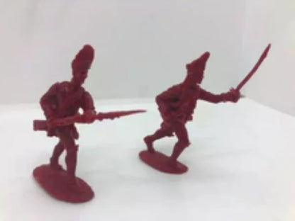 LOD Enterprises Plastic Figure Set LOD032 FRENCH & INDIAN WAR BRITISH TROOPS