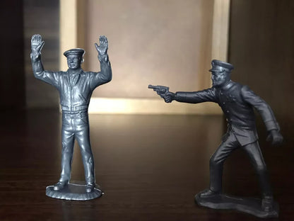 MARX TOYS RECAST 54 MM UNTOUCHABLES-16 FIGURES