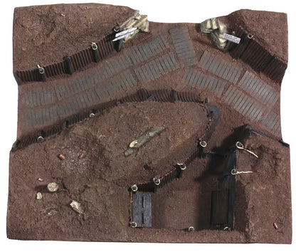 BRITAINS DIORAMA ACCESSORIES 51018 TRENCH SECTION #5 LATRINE MIB