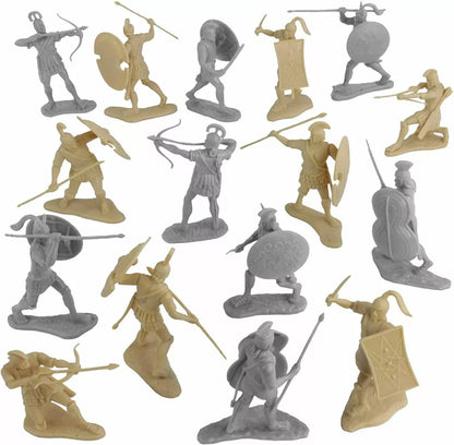 LOD Enterprises Plastic Figure Sets LOD001 The War At Troy Infantry Gray and Tan