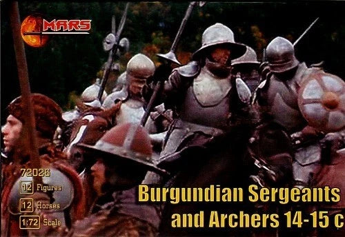 MARS  1:72  SET 72026 MEDIEVAL BURGUNDIAN SERGEANTS AND ARCHERS 14-15TH CENTURY