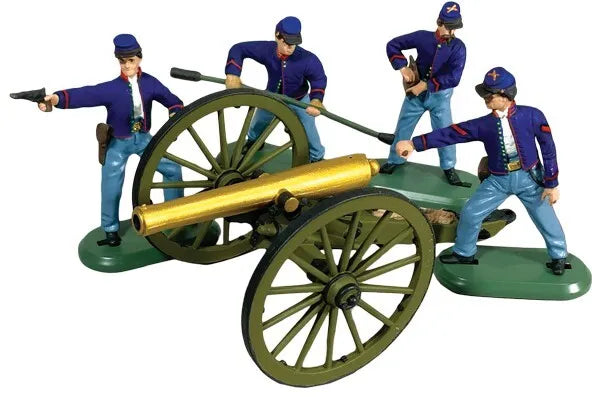 W. BRITAINS TOY SOLDIERS 52105 12 LB NAPOLEON CANNON with 4 UNION ARTILLERY CREW