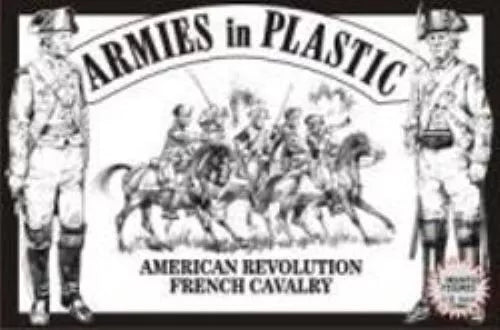 ARMIES IN PLASTIC 5470 AMERICAN REVOLUTION FRENCH CAVALRY--WHITE