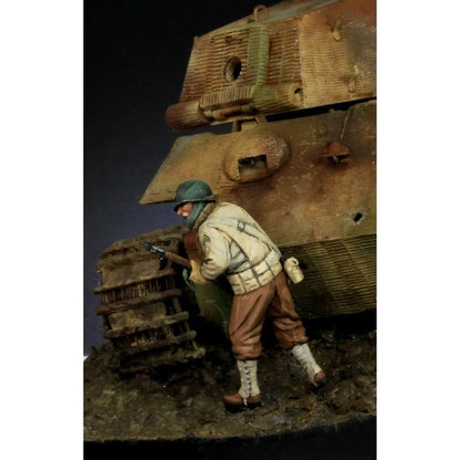PARACEL MINIATURES WWII SERIES SET WW35-021 US GI CPT UPHAM-KEEP YOUR HEAD DOWN
