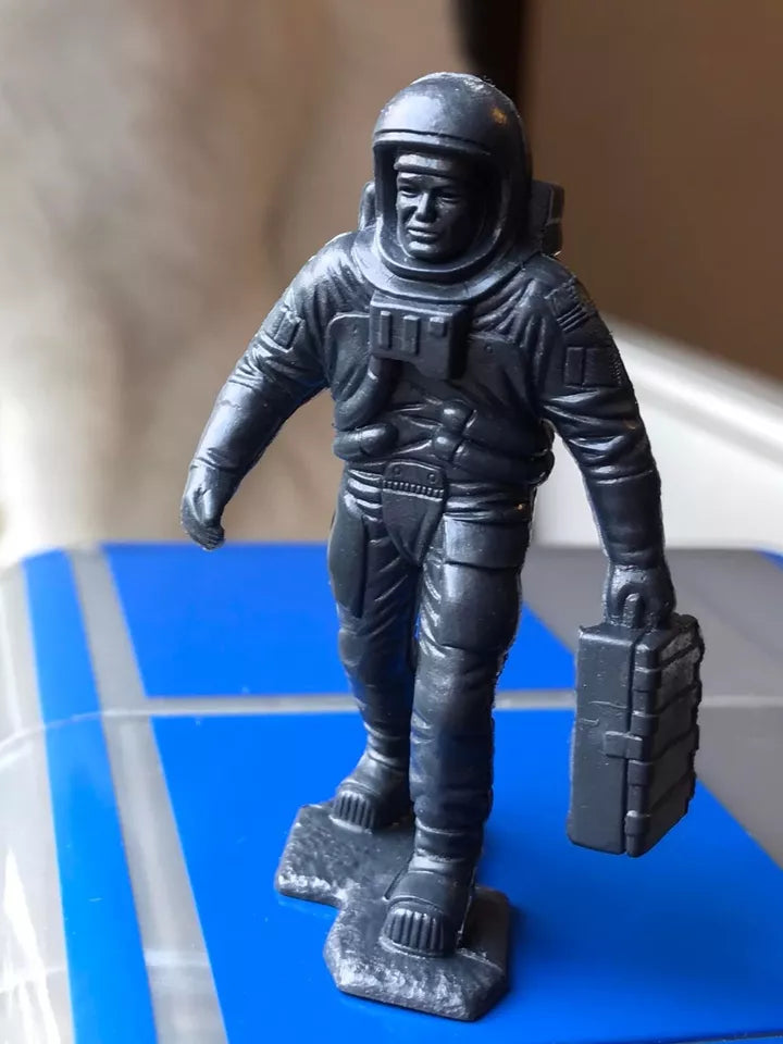 MARX TOYS RECAST 54 MM APOLLO ASTRONAUT PLAYSET REISSUE-15 FIGURES-DARK GREY