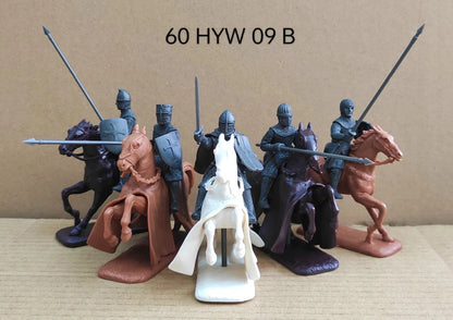EXPEDITIONARY FORCE 60 HYW 09 B MEDIEVAL ENGLISH MOUNTED SERGEANTS IN CHAINMAIL
