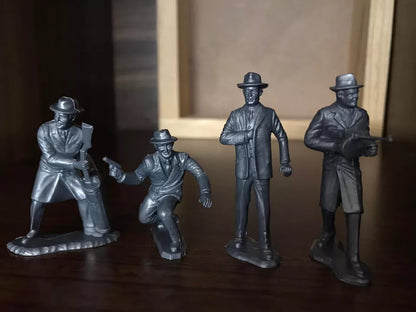 MARX TOYS RECAST 54 MM UNTOUCHABLES-16 FIGURES